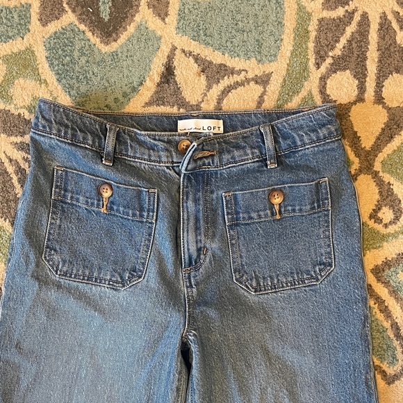 Loft Palmer Wide Leg Crop - Picture 2 of 4